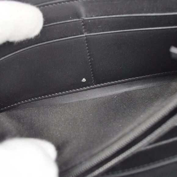 Chanel Black Calfskin Zip Around Long Wallet - Picture 6 of 9